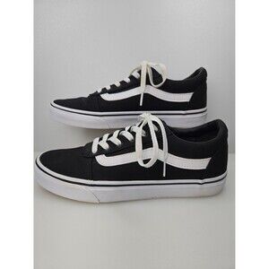 VANS Ward Black Canvas Skate Sneaker Shoes Women's Size 9 Lace-Up Low Top